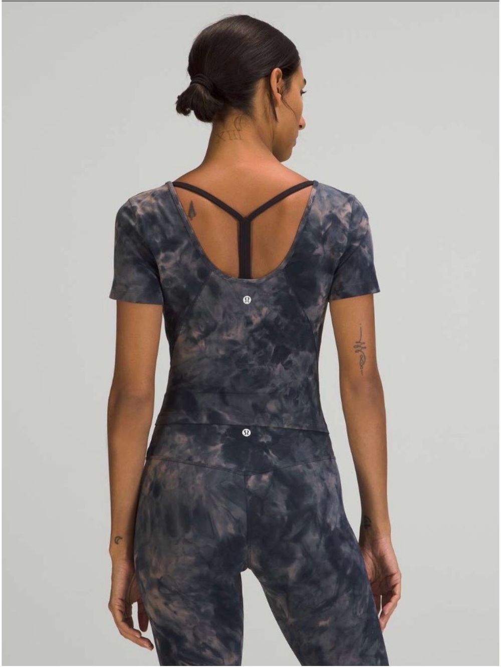 Lululemon Align T-shirt Diamond Dye Lunar Rock True Navy 4